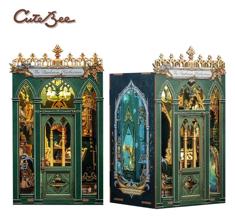 CuteBee Book Nook The Darkness Herbarium – Modellino 3D in Legno 17 x 12 cm