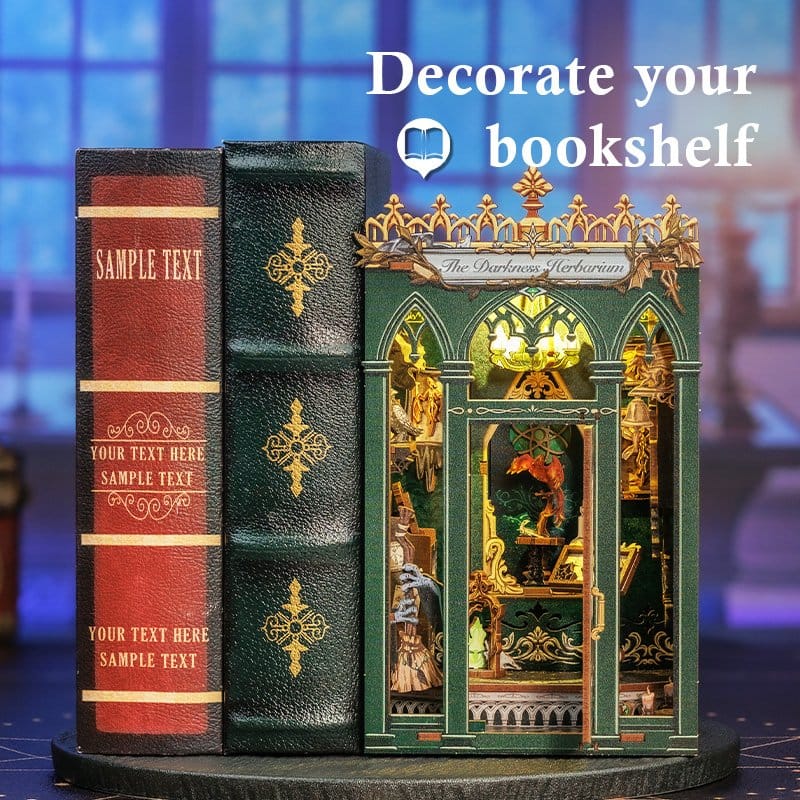 CuteBee Book Nook The Darkness Herbarium – Modellino 3D in Legno 17 x 12 cm