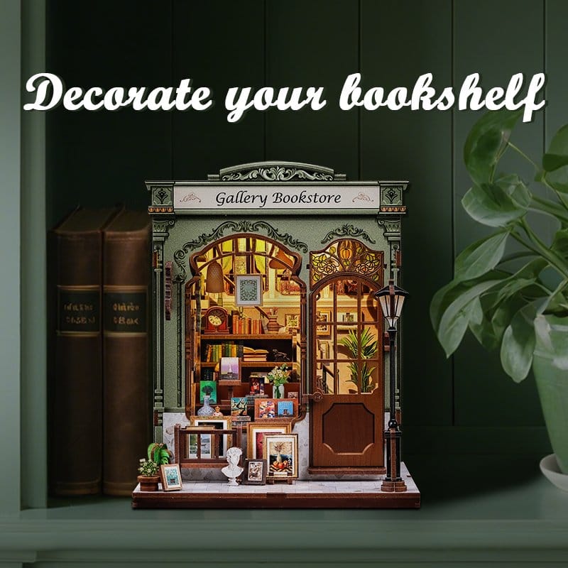 CuteBee Miniature House Kit Libreria in Miniatura 20x16 cm