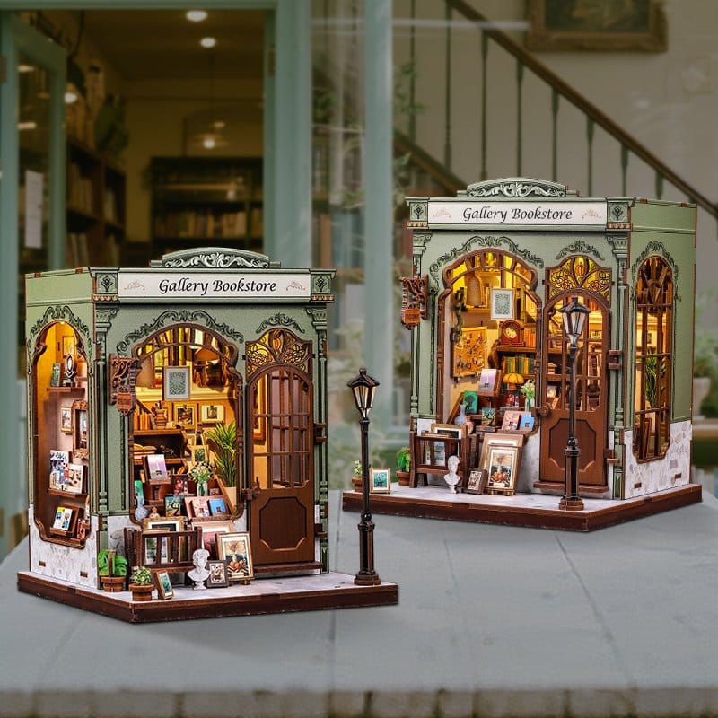 CuteBee Miniature House Kit Libreria in Miniatura 20x16 cm