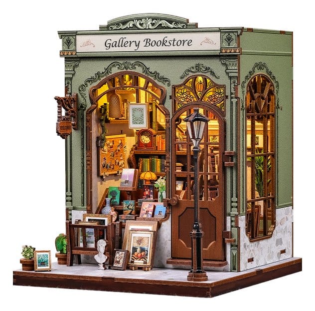 CuteBee Miniature House Kit Libreria in Miniatura 20x16 cm