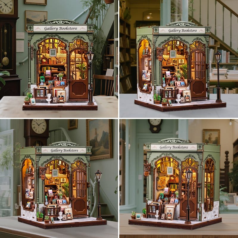 CuteBee Miniature House Kit Libreria in Miniatura 20x16 cm