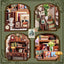 CuteBee Miniature House Kit Libreria in Miniatura 20x16 cm