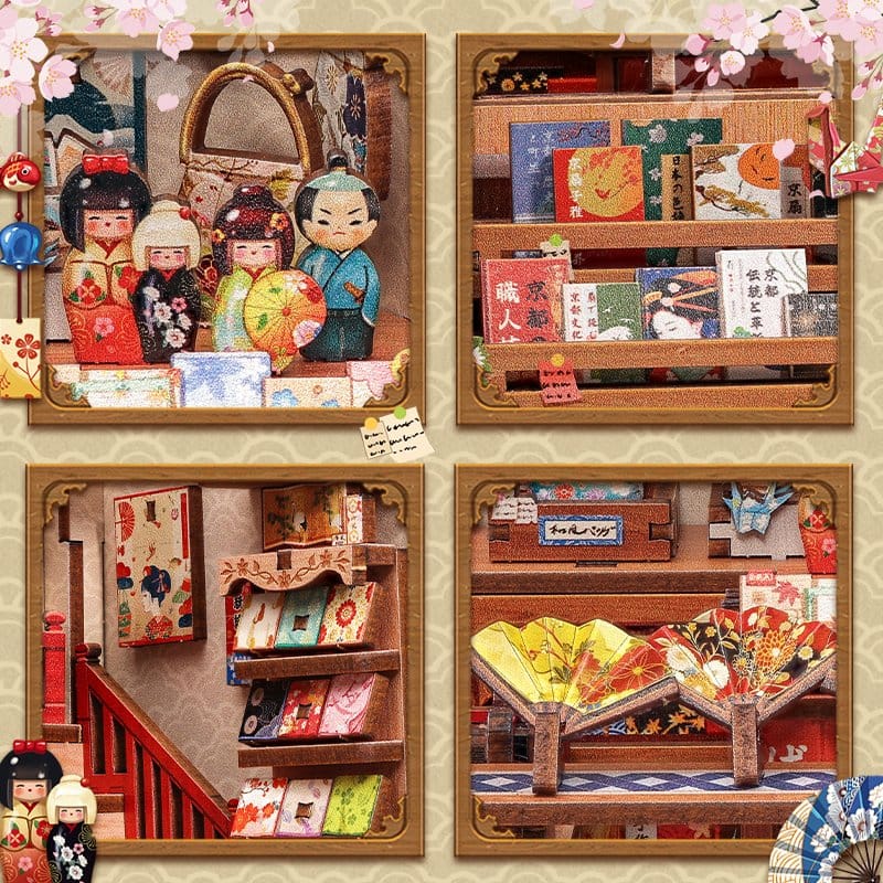 CuteBee Miniature House Model Kit Tsukino Eogi-dou 19 x 14 cm