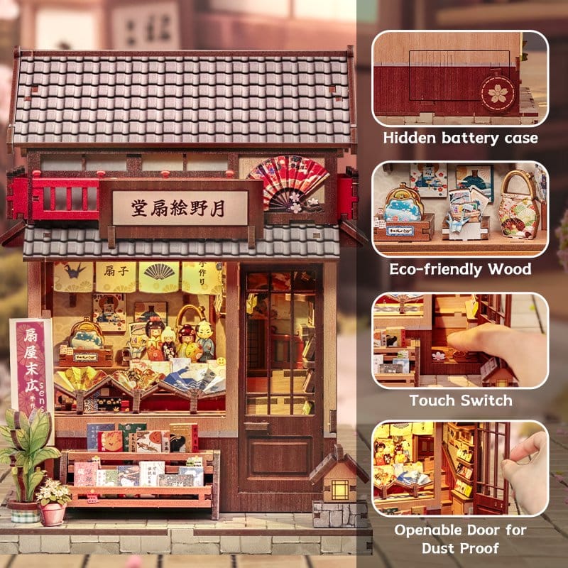 CuteBee Miniature House Model Kit Tsukino Eogi-dou 19 x 14 cm