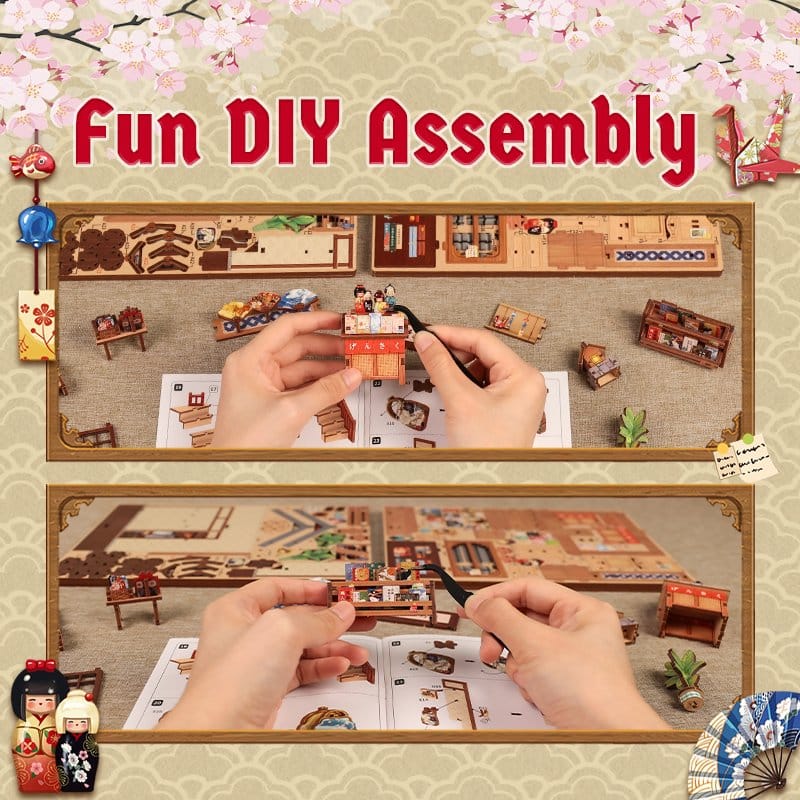 CuteBee Miniature House Model Kit Tsukino Eogi-dou 19 x 14 cm