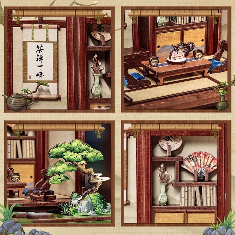 CuteBee Miniature House Model Kit Kirishima Cha-an 19 x 14 cm