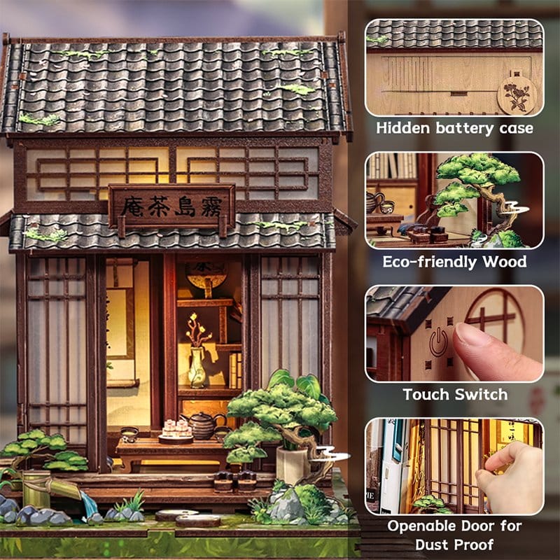 CuteBee Miniature House Model Kit Kirishima Cha-an 19 x 14 cm