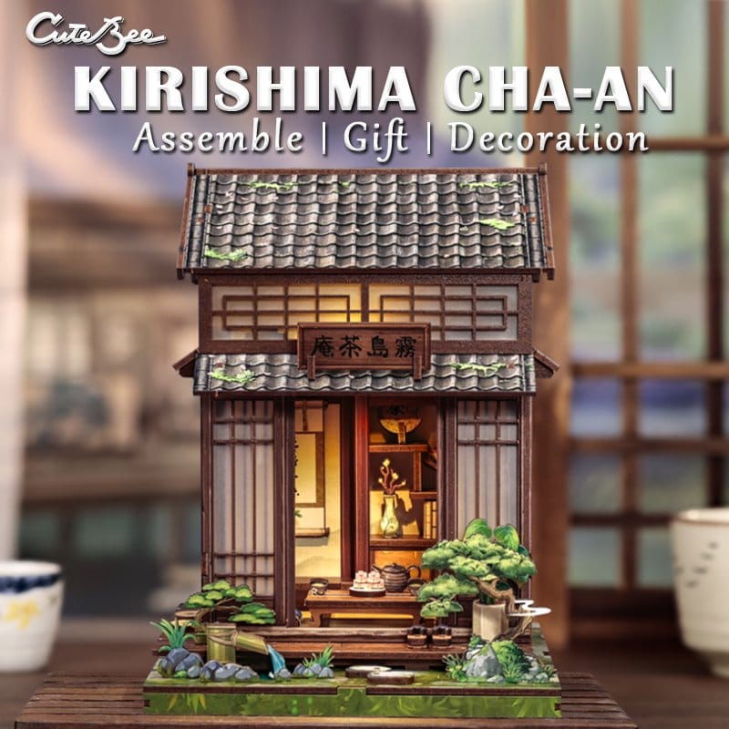 CuteBee Miniature House Model Kit Kirishima Cha-an 19 x 14 cm