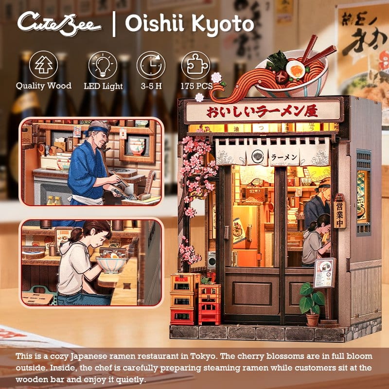 Kit casa in miniatura Oishii Kyoto CuteBee 22 x 13 cm