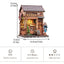 CuteBee Sakura O Kimono Shop – Kit Modellino Casa in Miniatura 3D in Legno 19x14 cm