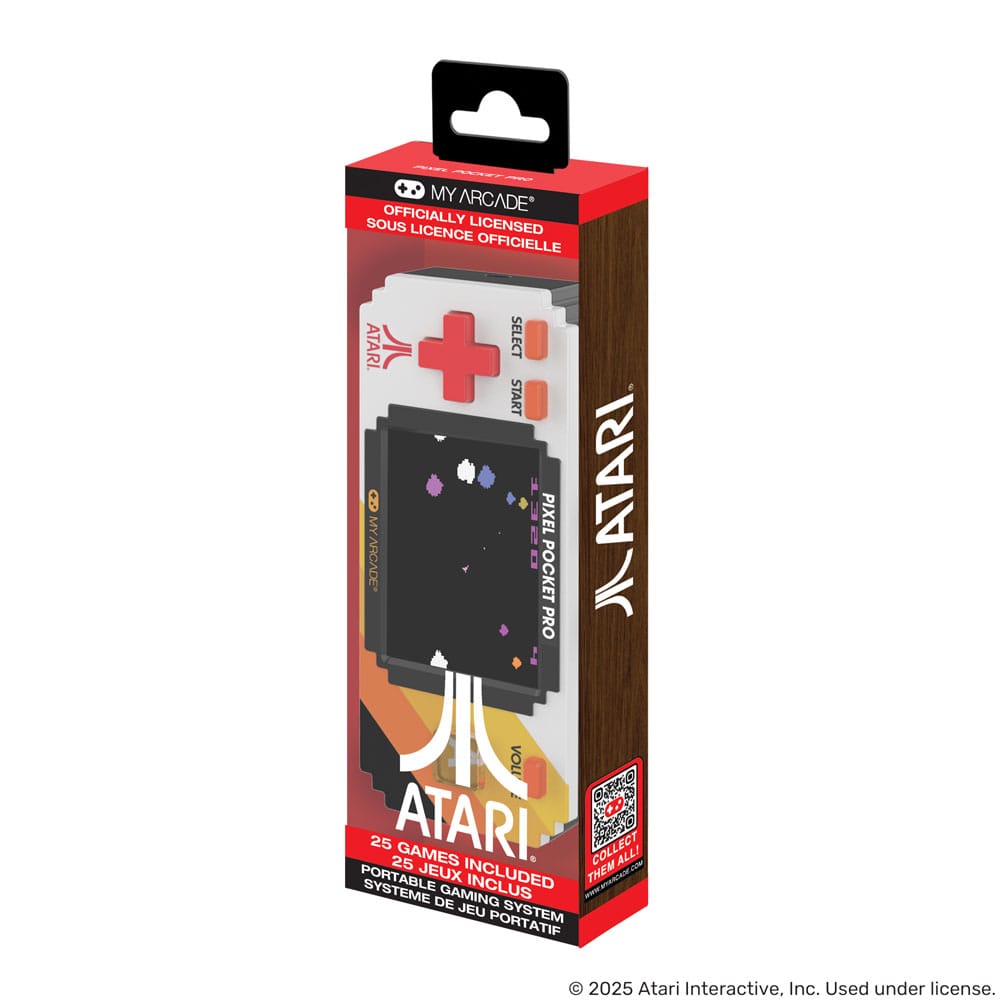 My Arcade Atari Pixel Pocket Pro – Console Portatile con 25 Giochi Atari