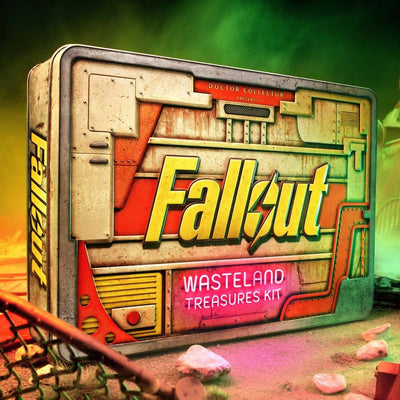 Fallout Wasteland Treasures Kit - Confezione regalo con 16 oggetti da collezione Doctor Collector