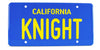 Knight Rider License plate