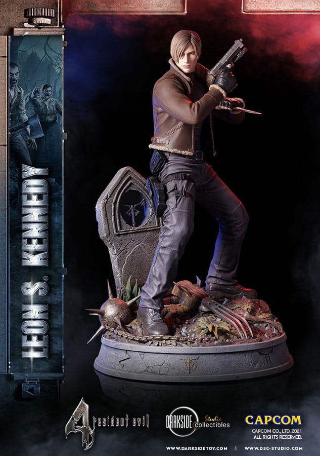Resident Evil 4 Premium Statue Leon Kennedy 50 cm – Darkside Collectibles