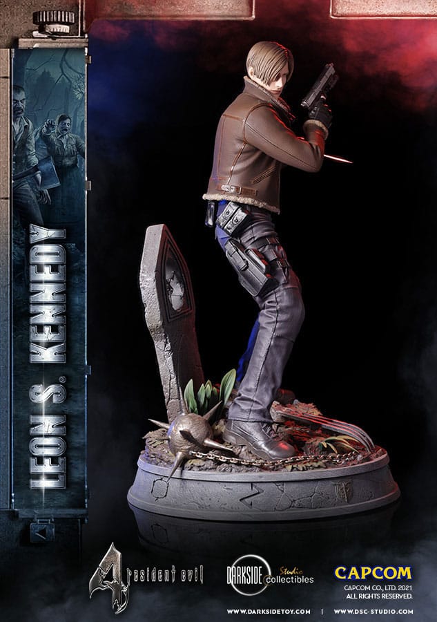 Resident Evil 4 Premium Statue Leon Kennedy 50 cm – Darkside Collectibles