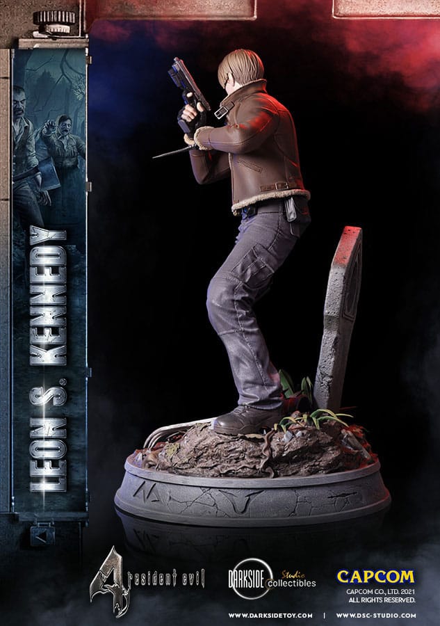 Resident Evil 4 Premium Statue Leon Kennedy 50 cm – Darkside Collectibles