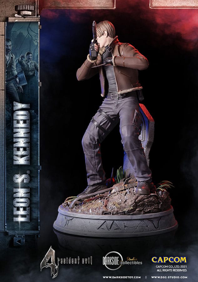 Resident Evil 4 Premium Statue Leon Kennedy 50 cm – Darkside Collectibles
