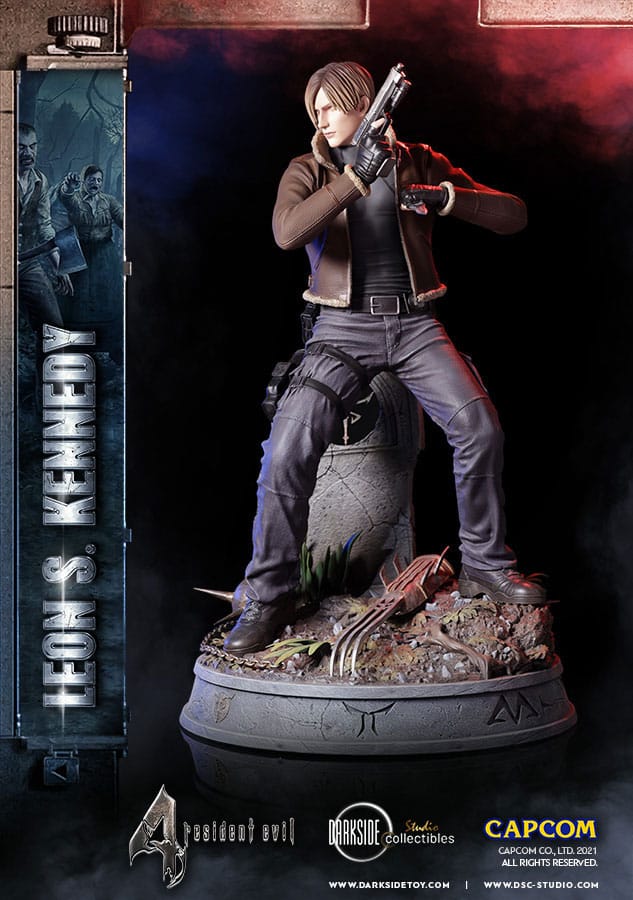 Resident Evil 4 Premium Statue Leon Kennedy 50 cm – Darkside Collectibles