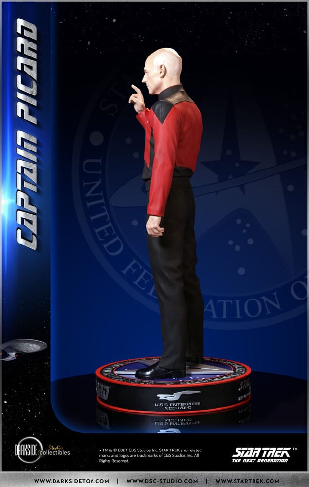 Statua Star Trek The Next Generation Capitano Jean-Luc Picard 1/3 Darkside Collectibles Studio 66 cm