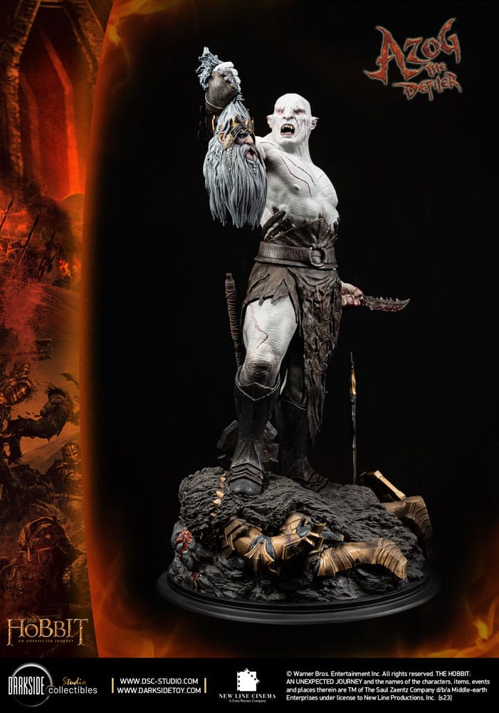 Statua Azog il Profanatore 1/3 The Hobbit - Edizione John Howe - Darkside Collectibles Studio
