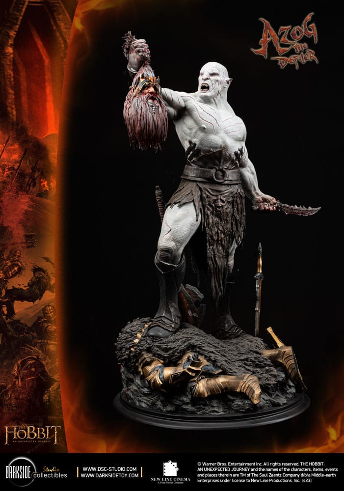 Statua Azog il Profanatore 1/3 The Hobbit - Edizione John Howe - Darkside Collectibles Studio