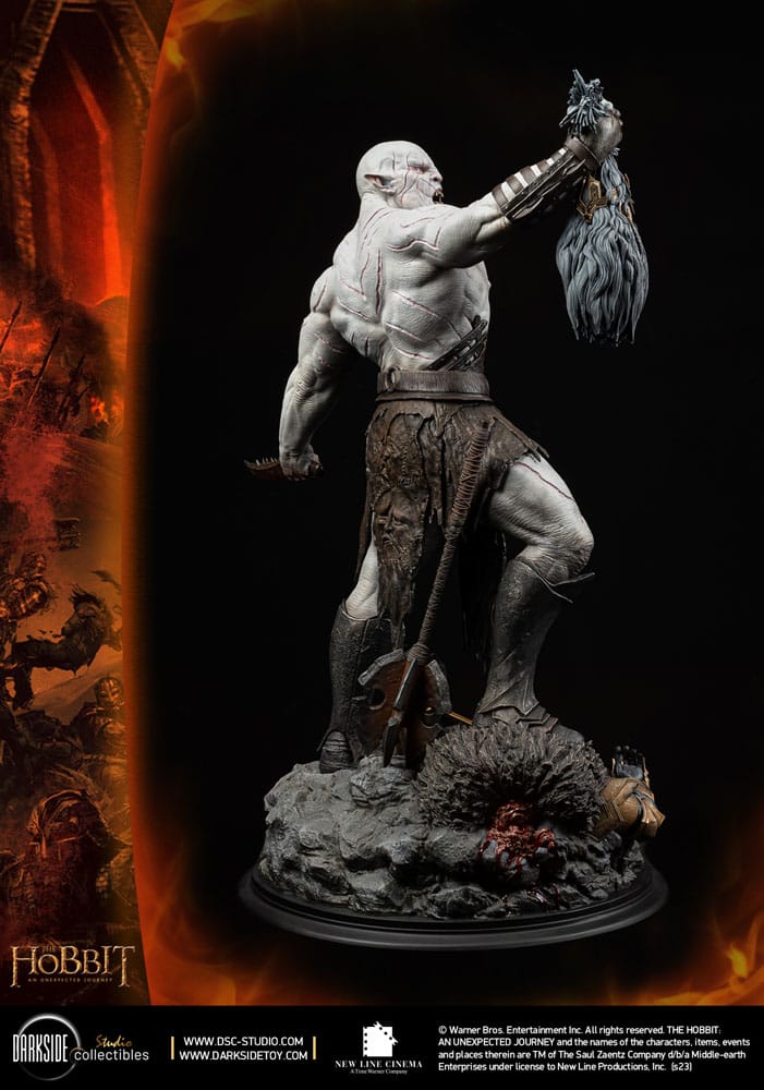 Statua Azog il Profanatore 1/3 The Hobbit - Edizione John Howe - Darkside Collectibles Studio