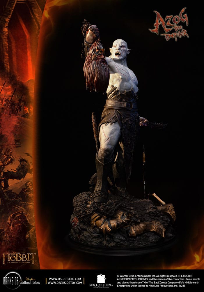 Statua Azog il Profanatore 1/3 The Hobbit - Edizione John Howe - Darkside Collectibles Studio