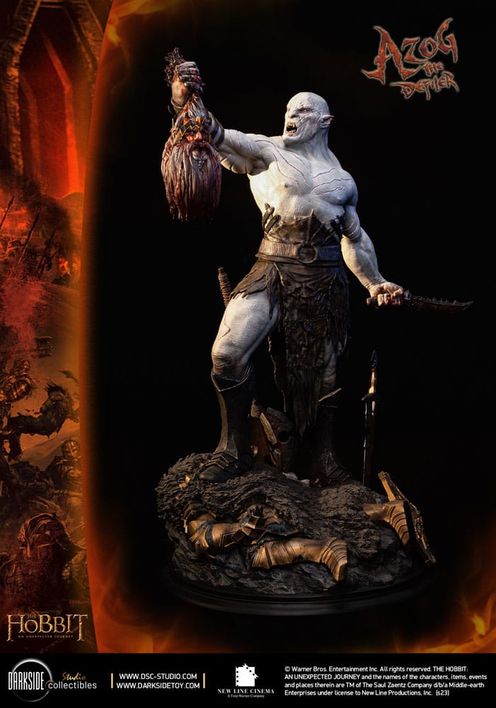 Statua Azog il Profanatore 1/3 The Hobbit - Edizione John Howe - Darkside Collectibles Studio