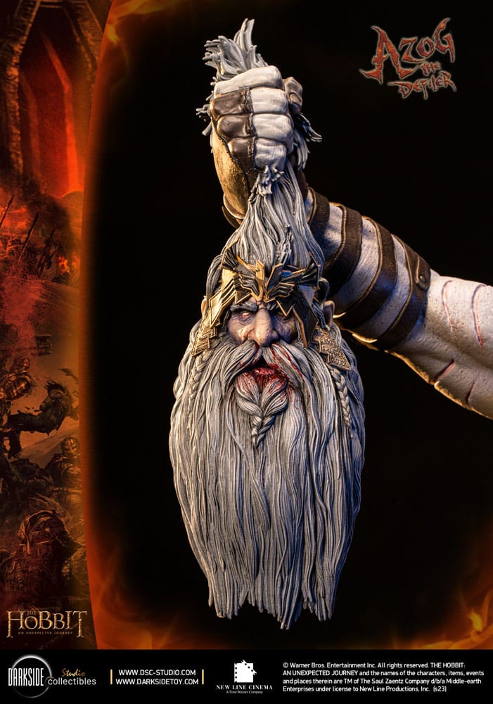 Statua Azog il Profanatore 1/3 The Hobbit - Edizione John Howe - Darkside Collectibles Studio