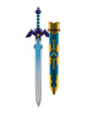 Spada Master di Link con fodero in plastica - The Legend of Zelda: Skyward Sword, 66 cm, Disguise
