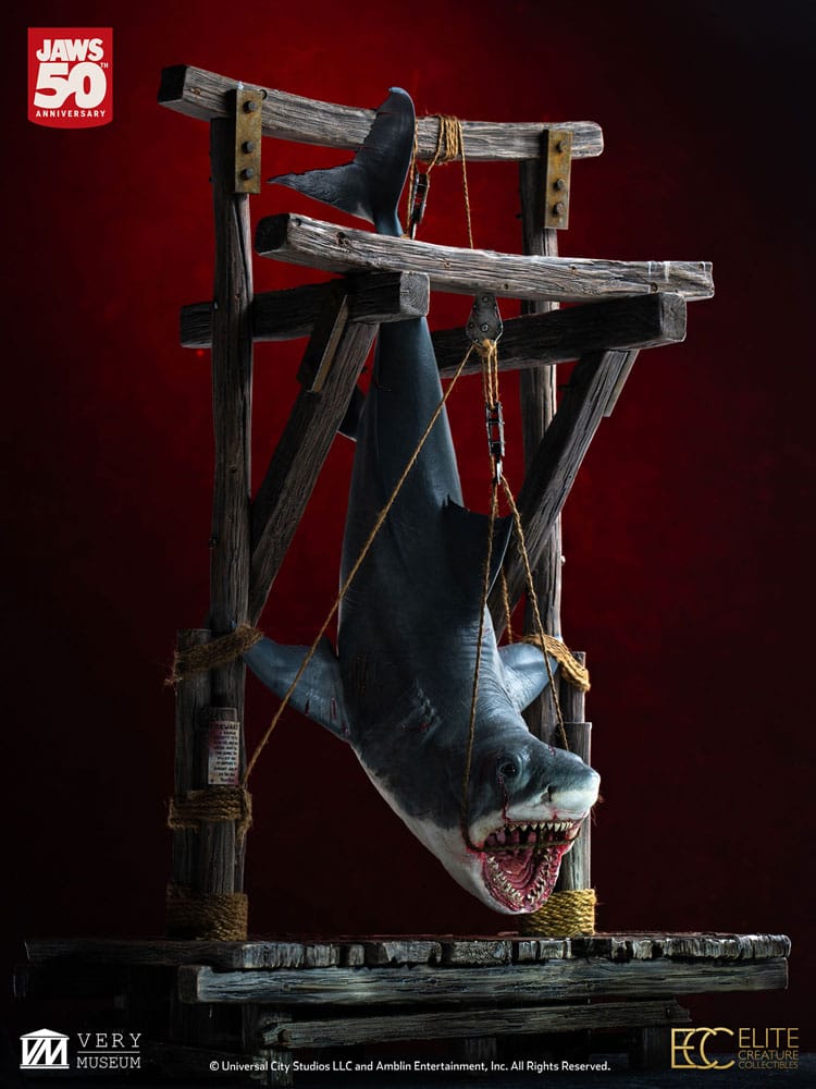 Jaws Squalo Appeso Maquette 1/12 76 cm - Statua da Collezione Elite Creature Collectibles