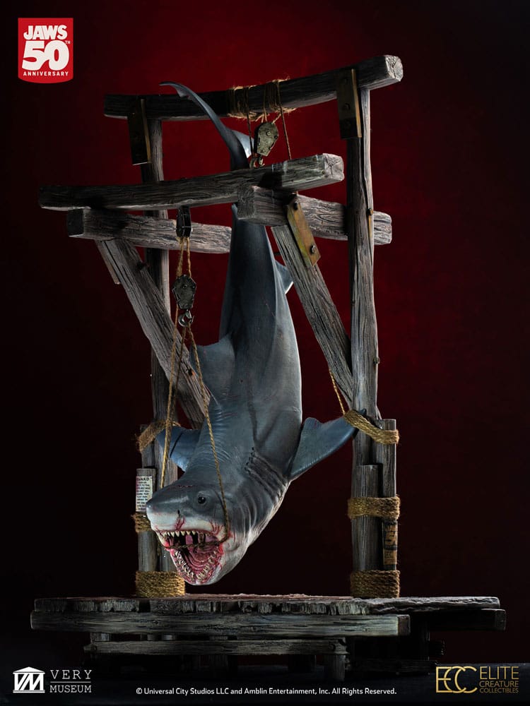 Jaws Squalo Appeso Maquette 1/12 76 cm - Statua da Collezione Elite Creature Collectibles