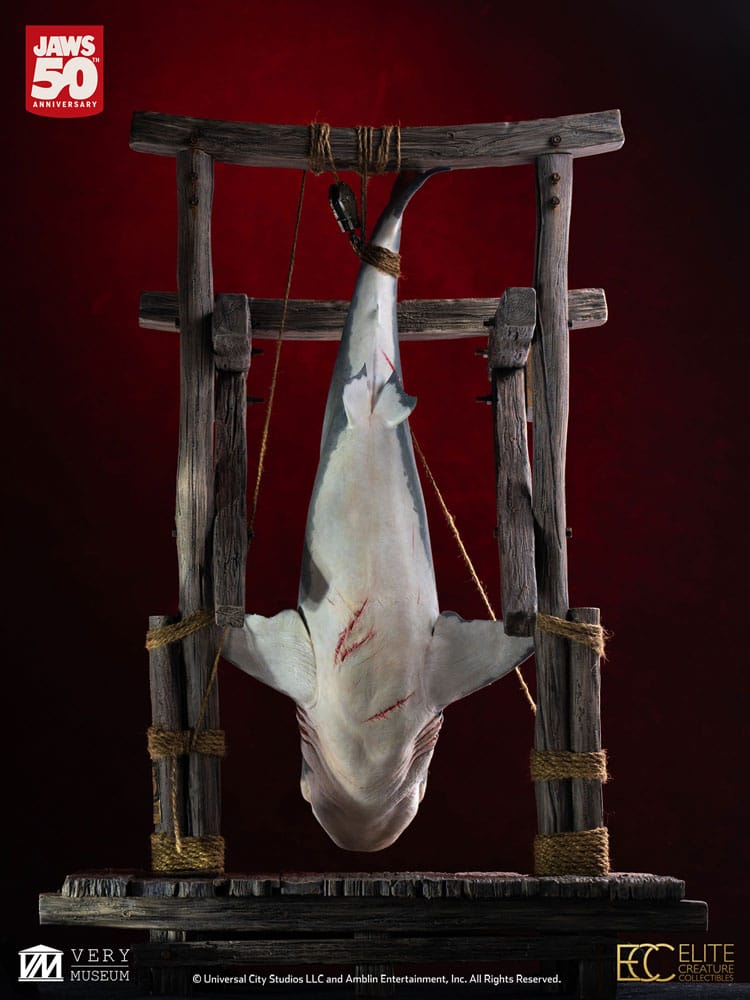 Jaws Squalo Appeso Maquette 1/12 76 cm - Statua da Collezione Elite Creature Collectibles