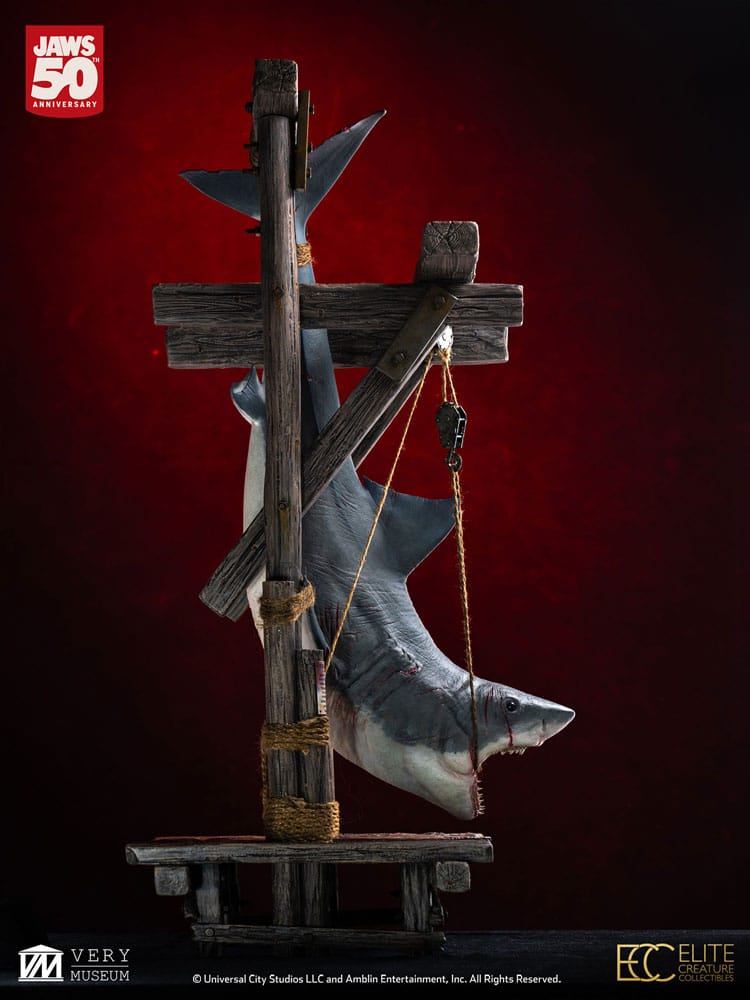 Jaws Squalo Appeso Maquette 1/12 76 cm - Statua da Collezione Elite Creature Collectibles