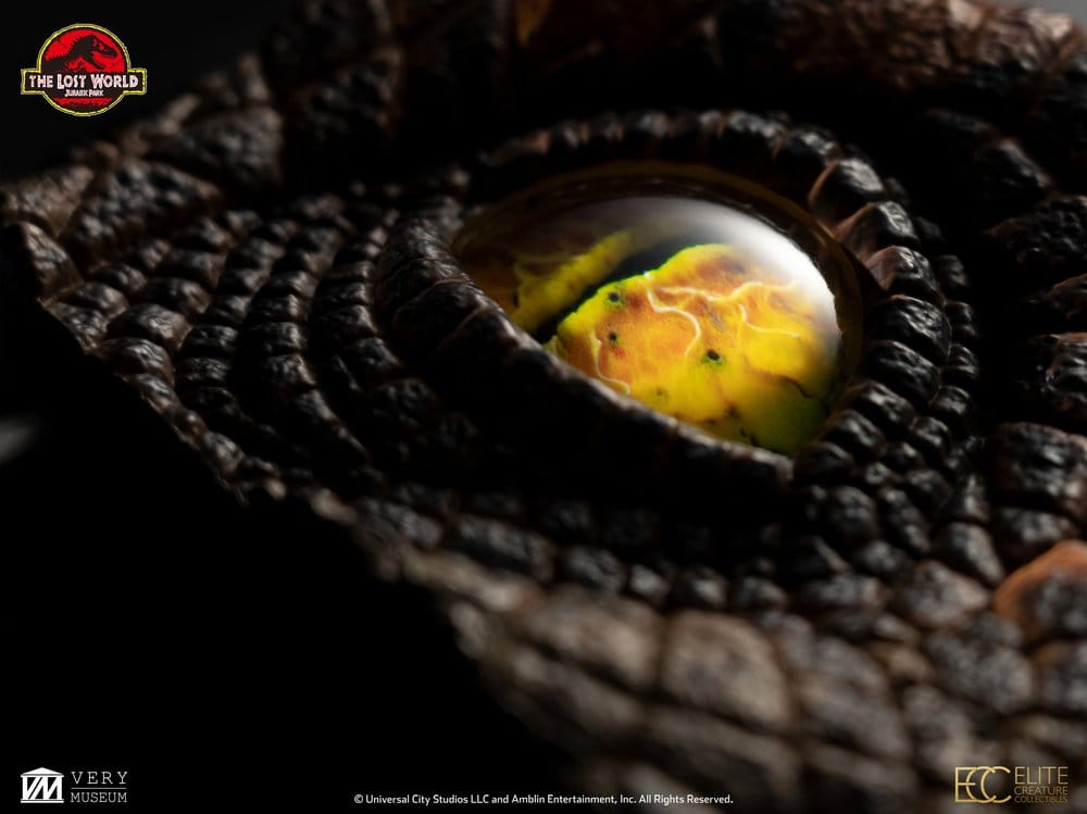 The Lost World: Jurassic Park - Replica Bust Occhio di Velociraptor Maschio 23 cm - Elite Creature Collectibles