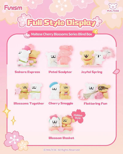 Maltese Cherry Blossoms Serie Mini Figure 10 cm – Espositore da 6 Buste Misteriose Funism