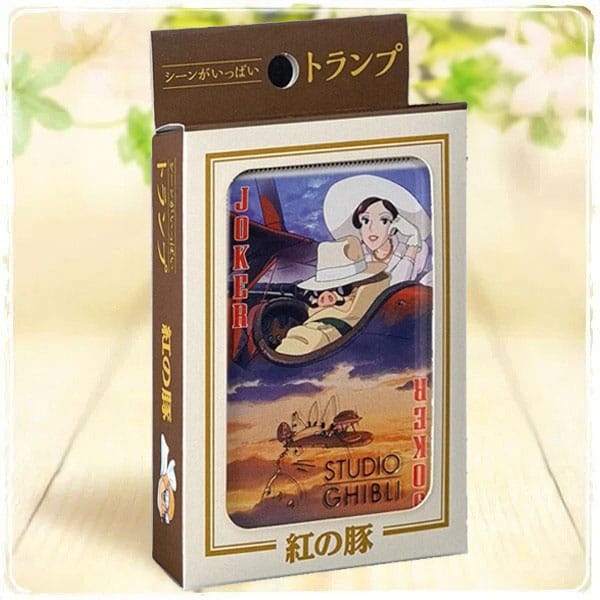 Porco Rosso Mazzo di Carte da Gioco con Scene del Film – 52 carte + 2 Jolly, Ensky