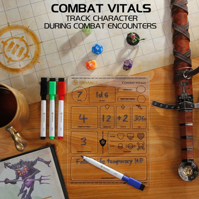 Enhance RPG Series Set di Schede Acriliche per Personaggio - Versione Inglese