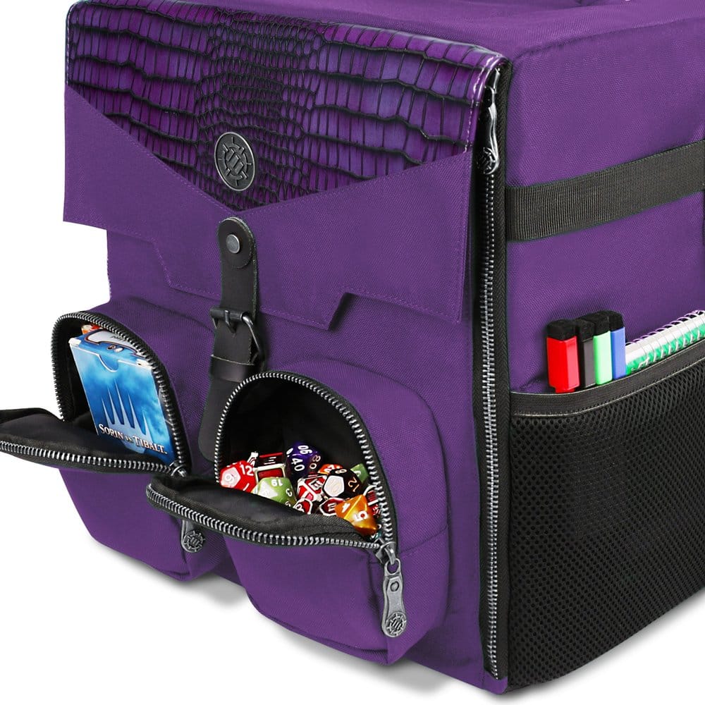 Enhance Borsa a Tracolla per Giochi da Tavolo Collector's Edition Viola