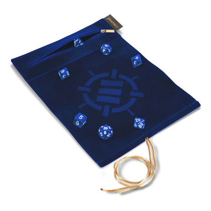 Enhance - Tabletop Roll on a Scroll Bag with Dice Blue