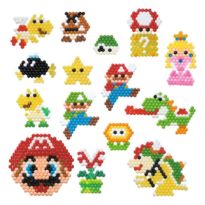 Aquabeads Creation Cube Playset Super Mario - Set creativo con oltre 2500 perline