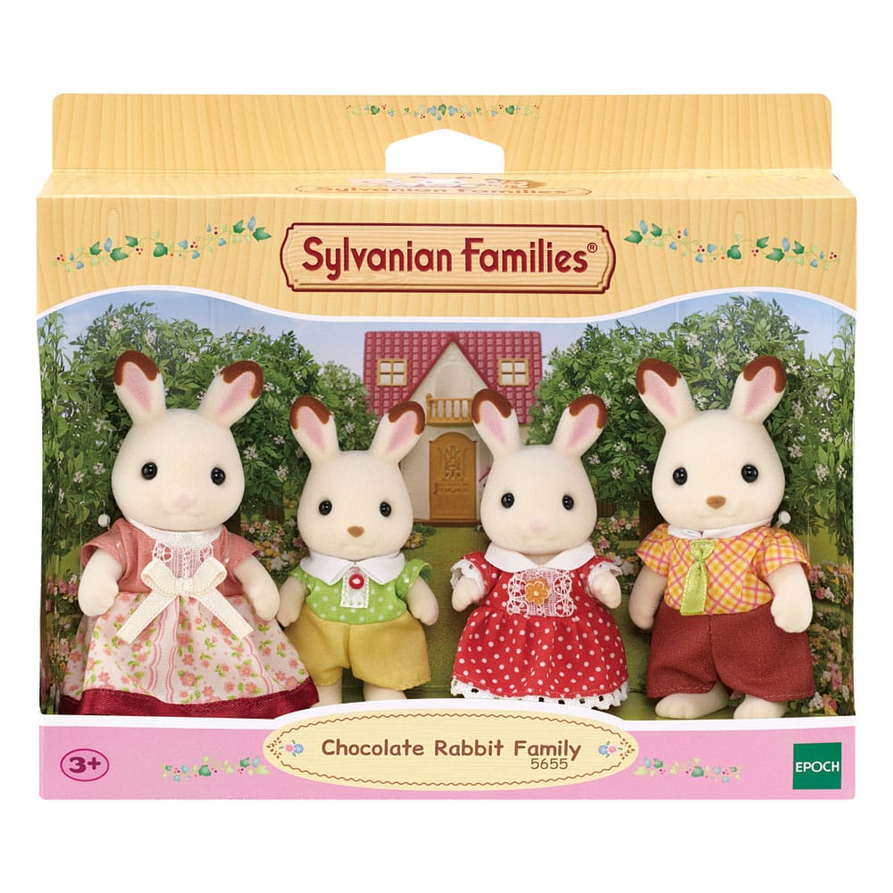 Sylvanian Families: Coniglietti al Cioccolato - Set di 4 Figure Snodabili 8 cm