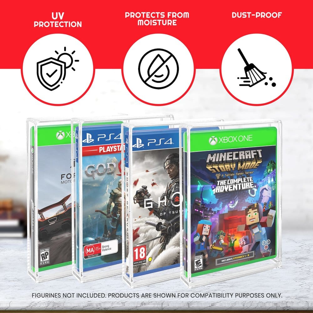 Custodia Acrilica 2 Pezzi per Custodie PS3/PS4/Blu-Ray/Xbox One Evoretro