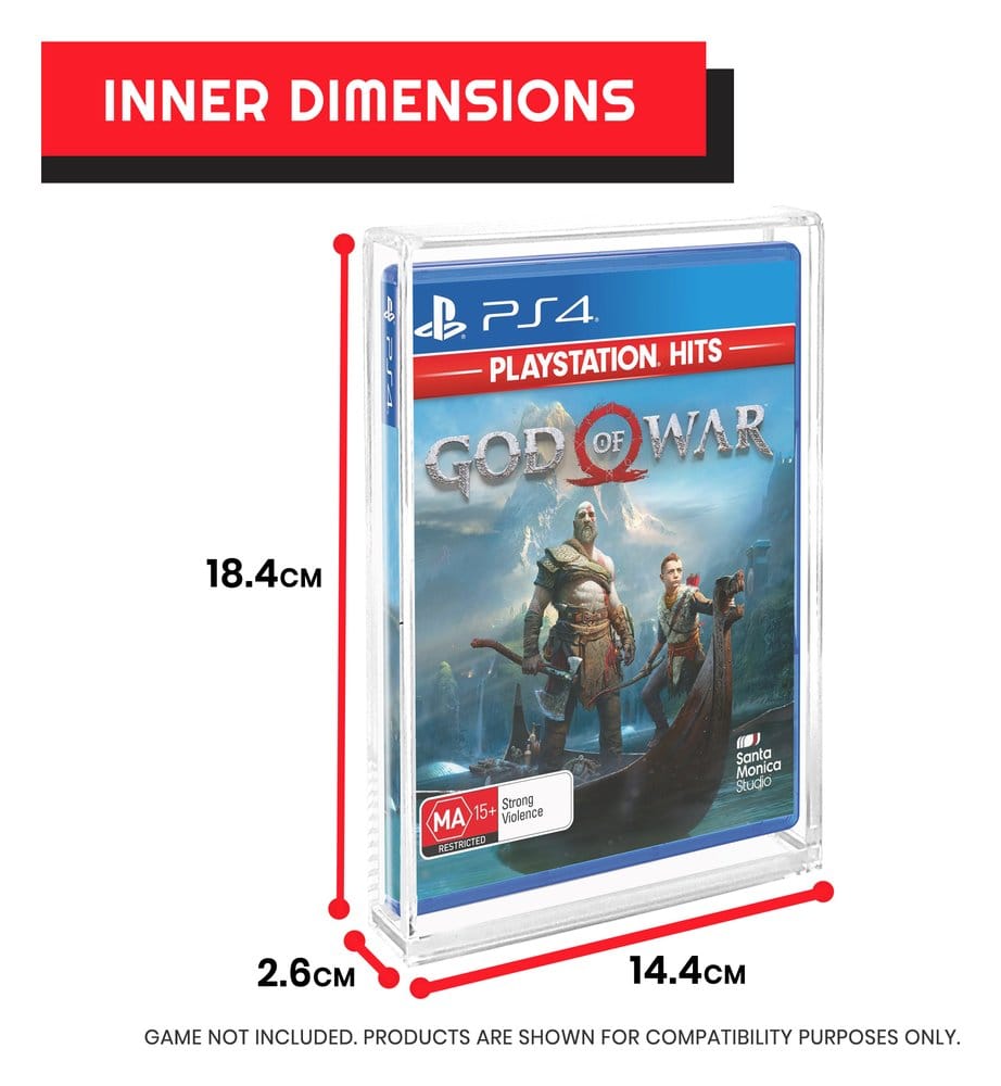 Custodia Acrilica 2 Pezzi per Custodie PS3/PS4/Blu-Ray/Xbox One Evoretro
