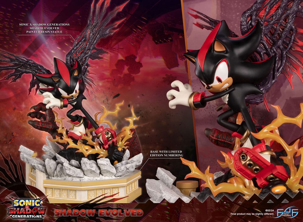 Statua Shadow Evolved Sonic X Shadow Generations 58 cm First 4 Figures