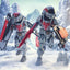 Cosmic Legions Outpost Zaxxius T.U.5.C.C. Phantom Trooper Action Figure, Four Horsemen Toy Design