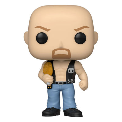 WWE POP! Figura in Vinile Steve Austin con Cintura 9 cm - Funko