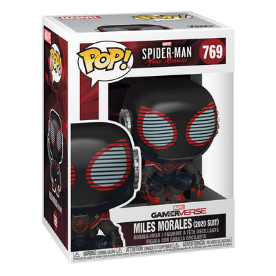 Funko POP! Games: Marvel's Spider-Man Miles Morales con Tuta del 2020, Figura in Vinile 9 cm