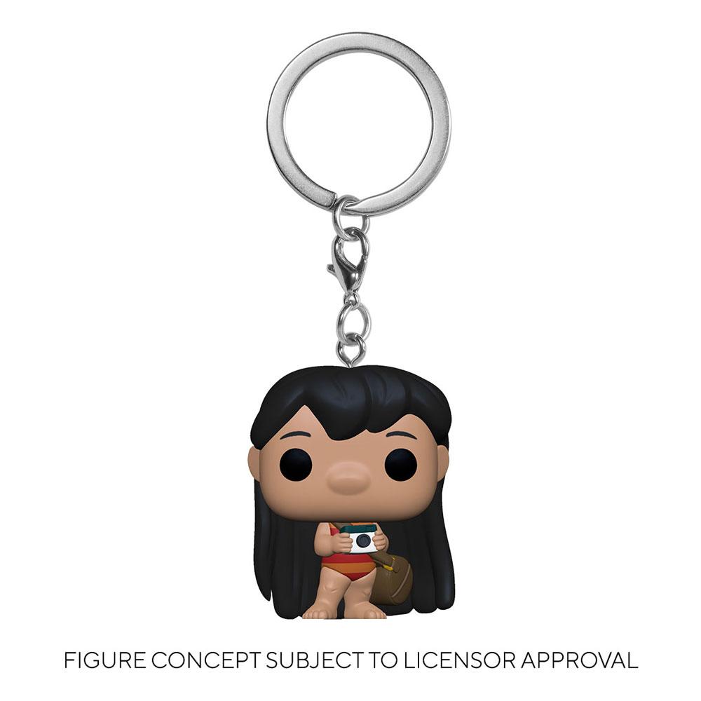 Lilo & Stitch Pocket POP! Portachiavi in Vinile 4 cm - Lilo con Fotocamera - Espositore da 12 Pezzi - Funko